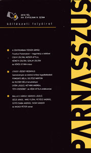 PARNASSZUS költészeti folyóirat XVI. évfolyam IV. szám (2010 tél)