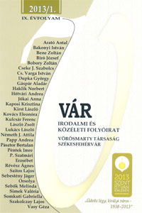 VÁR irodalmi, közéleti folyóirat 2013/1
